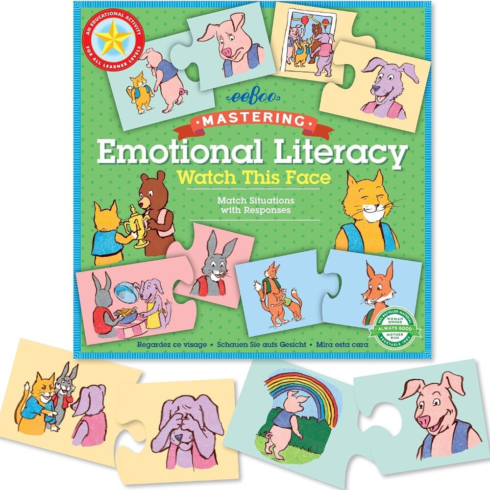 eeBoo Emotional Literacy Puzzle - Green